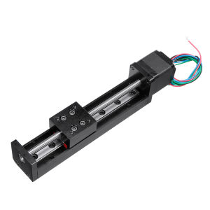 50mm 100mm 150mm 200mm T-type Sliding Table Rail Linear Stage Transport Guide Platform Pitch 1-12mm & NEMA11 28MM Stepper Motor