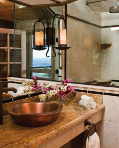 Artistic Purple Copper Basin Sink Deepened Bathroom Washbasin Vintage Single Bowl for Bathroom Washing Hand