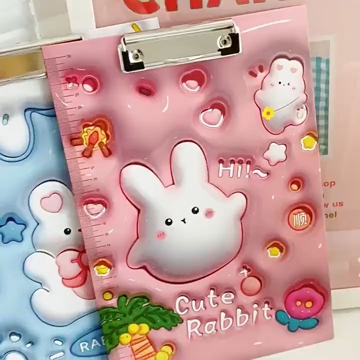 A4 Clipboard Cute 3D Cartoon Folder Document Folders Office File ...