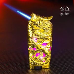 Dragon Jet Flame Lighter With Colorful LED Light