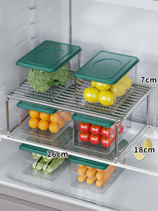 evesigar | Double-layer Stainless Steel Fridge Organizer