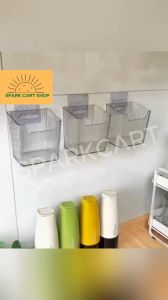 SPARKCART 1pcs Kitchen Storage Basket Fruits Vegetables Holder for Bathroom