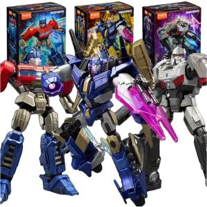 BLOKEES Transformers LED Building Block ของเล่น Optimus Prime Sentinel Prime Megatron Scourge Action อะนิเมะรูปภาพยนตร์ตุ๊กตาของเล่น