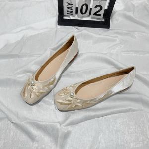 Retro Chinese Style Square Head Thick Heel Single Shoes Soft Bottom Cheongsam Shoes Large Size Hanfu Shoes Tokabee Fashion Brand