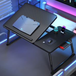 Elevating Bedside Computer Desk Student Dormitory Foldable Book Desk Home Office Bed Table Adjustable Height Desk Top Simple Style