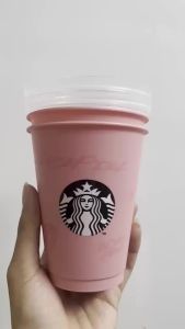 Hồng STARBUCKS BLACKPIK EDITION 591ml ( Có Nắp Và Ống Hút ) Cốc Nhựa Hãng Cho Tín Đồ Mê Màu Hồng
