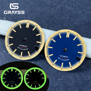 New 28.5mm retro navy blue/black watch dial for SKX nh35 nh34 movement 3.8 oclock crown dive watch for men watch accessories