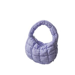 GStar Solid Color Soft Nylon Small Top Handle Bag Women Mini Puffy Handbag Korean Fashion Cloud Bag Underarm Bags
