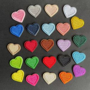10 PCS23 PCS/น่ารัก Mini Heart ผ้า Applique Stick บนแพทช์ self กาวเย็บปักถักร้อยซ่อม Patch สําหรับเสื้อผ้ารองเท้าลงเสื้อ
