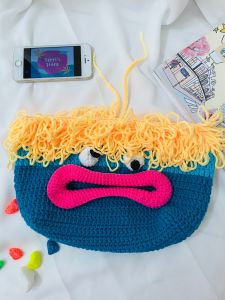 Monster Handmade Tissue Box  - Vỏ bọc/ hộp khăn giấy/ khẩu trang thủ công Monster - Làm bằng len | Hàng sẵn - Ảnh thật | Terri Store