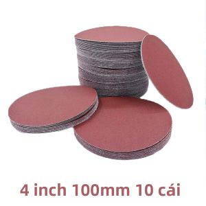 Đĩa Chà Nhám 4 Inch 100mm Dụng Cụ Đánh Bóng Mài Mòn Kim Loại Gỗ Với Độ Nhám 40-2000 Đĩa Mài Bằng Oxit Nhôm
