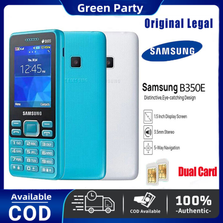 Original legal Samsung B350E Flip Phone 3G Mobile Phone Dual Card Dual Standby  button mobile phone feature phone