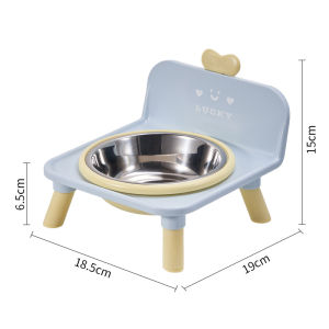 HUIYIMU | Neck Protection Non-Tippable Pet Bowl Stainless Steel