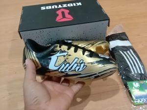 KIDZTUBS Sepatu Bola Anak Paket Komplit Sepatu Bola Tas Skin Deker Kaos Kaki Usia 6-10 Tahun Size 28 29 30 31 32 33 34 35 36 37 KDZ1637122224