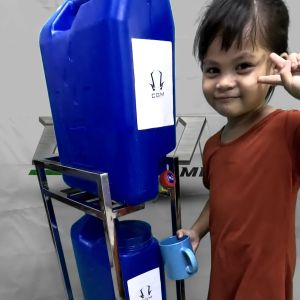 ⭐️STAINLESS STEEL PURIFIED WATER CONTAINER STAND MINERAL WATER CONTAINER RACK WATER DISPENSER CGM MOTO •