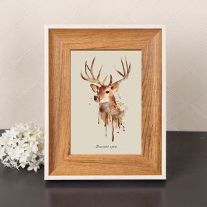 Hoyaa Wood Photo Frame with Stand Display 4R 6R A4 Size Simple Picture Frame Wall Hang Aesthetic Design