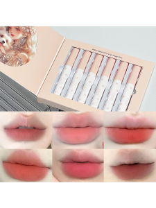 Lip Gloss Matte Velvet Lip Mud Waterproof Lasting Nude Liquid Lipstick Red Liptint Chocolate Lip Clay Korean Makeup Cosmetic Set