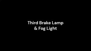 Rear Bumper Third Brake Red Light Bar with Fog Lamp Toyota CHR 2017