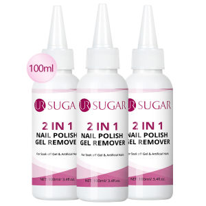 UR SUGAR 2 IN 1 Nail Polish Gel Remover 100ml Fast Clean Remover Nail Gel Polish Gentle Formul For Gel Polish No Need Lamp Cured