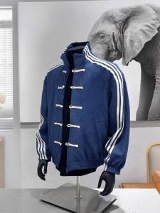YEBO | Oversized Chinese Style Collarless Jacket for Spring Autumn