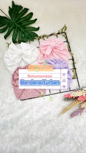 ALILA Hijab - Turban Bayi Perempuan / Bandana Bayi / Headband Topi Anak Perempuan