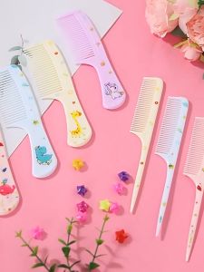💎💫GROCELY💫💎 1 SET 2 PCS SISIR KARAKTER PREMIUM DENGAN UJUNG HANDLE BERBEDA DAN BRUSH ELASTIS ANTI KUSUT KARAKTER LUCU KAWAII