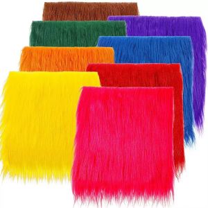 8-9CM Long Pile Faux Fur Fabric For Sewing Make Cotton Doll Hair Diy Handmade Home Decoration Cosplay Fabric For Needlework