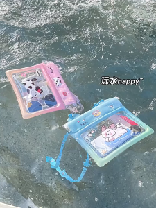 Phone Waterproof Bag With AirBag Swimming Diving Bag 3-Layer PVC Beach Bag Shoulder Bag Seal Dry Bag