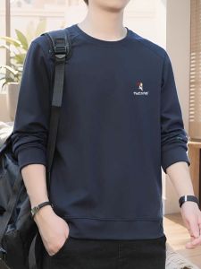 TUCANO Quality Casual Fleece Lined Thick Long Sleeve Cotton Hoodie Mens Autumn Winter Sweatshirt round Neck Base Shirt