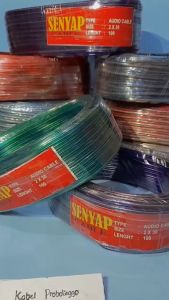 KABEL LISTRIK TRANSPARAN KABEL SERABUT PER ROL 2X30 100M MERK SENYAP