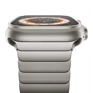 Titanium Color Band For Apple Watch 46mm Ultra 2 49mm Metal Link Bracelet IWatch 45mm 42mm 44mm 38 40 41mm Stainless Steel Strap