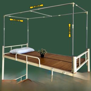 Giá Đỡ Rèm Giường Sinh Viên Có Thể Mở Rộng Bằng Thép Không Gỉ Giá Đỡ Vải Che Nắng Cho Giường Đơn Giá Đỡ Màn Chống Muỗi Bằng Thép Không Gỉ