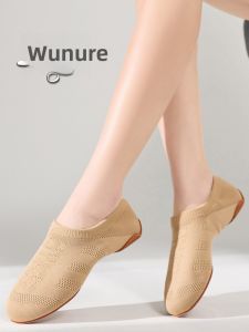 WUNUO | Womens Soft Bottom Dance Shoes Adult Aerobics Yoga Fitness Gymnastics Competitive Dance Footwear Training Exercise Shoes