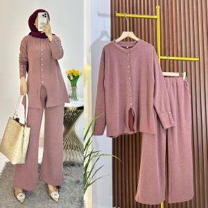 PROMO!! Aleena Set Kenit Baju Stelan Wanita Terbaru Kekinian COD YRSTORE23