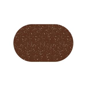 VIKAMA French Minimalist Oval Bathroom Mat Non Slip Absorbent Quick Drying Bath Mat for Bathroom Shower Room Toilet Home Decor