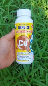 Phân Bón Vi Lượng NANO ĐỒNG ZC Chuyên Rửa Vườn Khử Khuẩn Phục Hồi Cây Sau Thu Hoạch - Chai 500ML