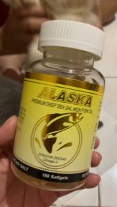 All Stages Adult Puppy Kitten 100 Softgels Alaska Premium Deep Sea Salmon Fish Oil Dog Cat