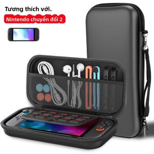 Hộp Đựng Du Lịch Di Động Cho NS Switch 2 Bộ Điều Khiển Joy-Con Có Khe Cắm Thẻ Trò Chơi Túi EVA Chống Sốc Cho Phụ Kiện Nintendo