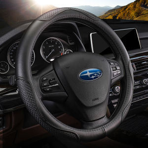 Leather Steering Wheel Cover Subaru Forester XV Outback and Legacy Impreza Leather Steering Wheel Cover All Year Round Neutral