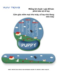 KIUAOCAI | Bàn Đệm Hỗ Trợ Cổ Tay Hình Mèo Dễ Thương Cho Phụ Nữ