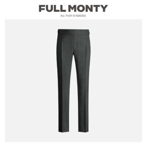 Wool Loose Business Suit Pants