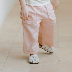 OAK FAMILY | Oak Family Baby Casual Straight Leg Wide Leg Pants Nine Points Summer Children Sports Loose Fit Trousers For 9 Months To 5 Years