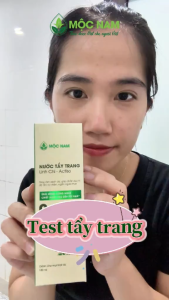 Nước tẩy trang Linh chi - Atiso - Làm sạch sâu giữ ẩm tự nhiên ngừa mụn - Mộc Nam - 150ml