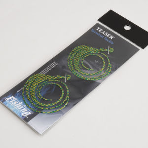 TEASER HK059‑SKIRT 2pcs/BAG Silicone Nick Tie Fishing Skirt UV Reactive Spiral Jig Skirt Replacement Thick Silicone Sheet