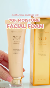 Sữa rửa mặt tạo bọt cấp ẩm sâu và trẻ hoá da tinh chất Peptide và Collagen - 7GF Moisture Facial Foam 140g