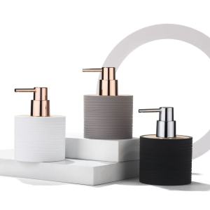 เครื่องจ่ายสบู่เหลวไม้ไผ่แชมพูขวดโลชั่นบํารุงผิวพลาสติก PET ขวดล้างร่างกายขวดน้ํายาทําความสะอาดผิวหน้า