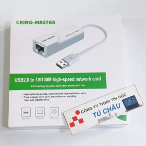 Cáp USB ra Lan dài 20Cm / Chuẩn USB 2.0 ra Lan (RJ45) 10 / 100Mbps (Chính hãng M Pard - King Master)