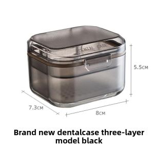 Defasilk | Elderly Denture Cleaning Storage Box Full Mouth