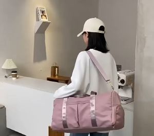 Travel Workout Fitness Sports Gym Bag Luggage with Wet Pocket Shoes Compartment Travel Yoga Sports Gym Duffel Bag for Men Women