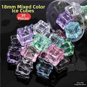 TEKANAI | Diamond Crystal Imitation Gem Toy Plastic Acrylic Colorful Transparent Ice Blocks